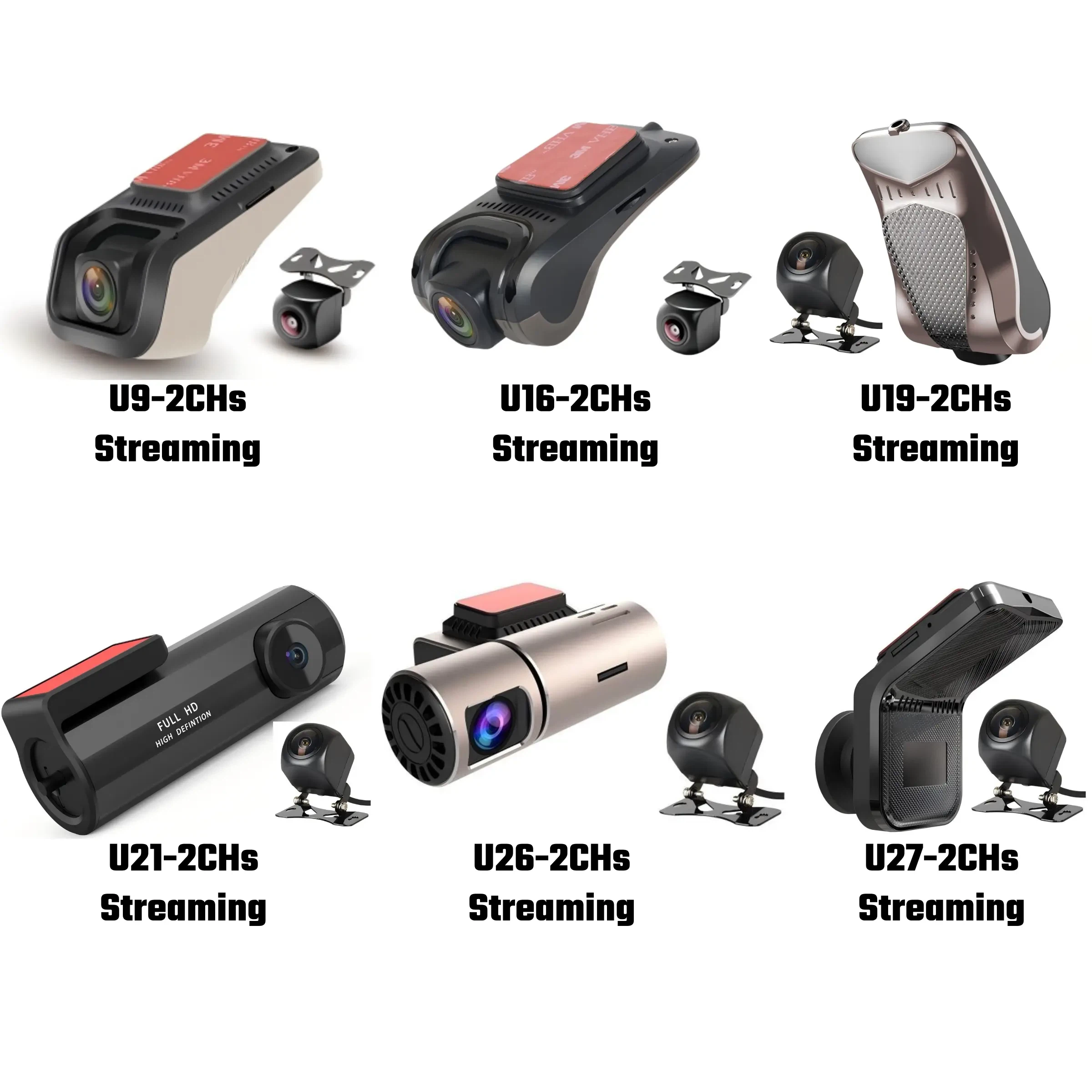 2chs Wyświetlacz pojazdu ADAS Tryb odwracania